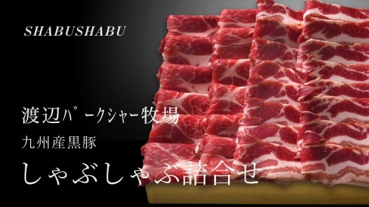 渡辺ﾊﾞｰｸｼｬｰ牧場 しゃぶしゃぶ詰合せ 九州産黒豚